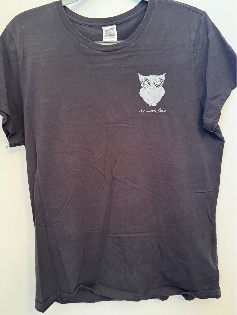 The North Face Black owl graphic T-shirt